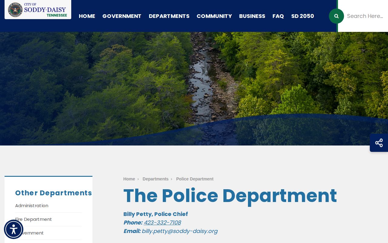 Soddy-Daisy Police Department official records source for Hamilton County arrest information